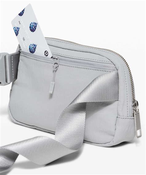 Lululemon everywhere belt bag silver - 1 offer from $198.58. Most purchasedin this set of products. Lululemon Everywhere Belt Bag, (LU9B78S) 4.7 out of 5 stars. 1,320. $34.00. $34.00. Lowest Pricein this set of products. Belt Bag for Women Fanny Pack Dupes Mini Fanny Pack Crossbody Lemon Bags for Women and Men Waterproof-Everywhere Belt Bag.
